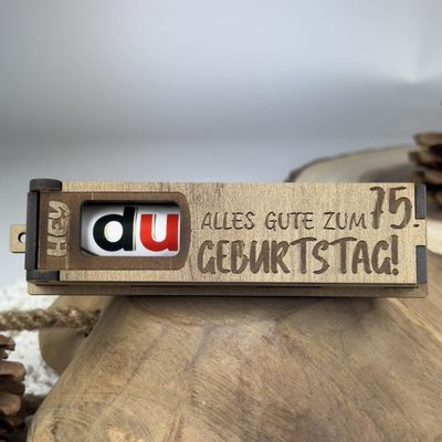 Urhome “Happy 75th Birthday” Gift Box with Duplo Chocolate Bar