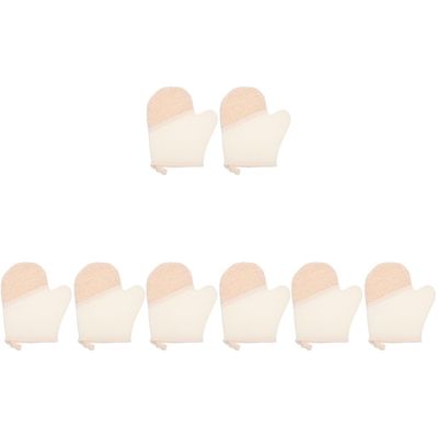 Cabilock Exfoliating Shower and Bath Gloves, 4 Sets
