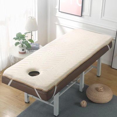 Foam Mattress Topper for Eyelash Beds, Spa Beds and Massage Tables with Elastic Straps (70 x 190 x 6 cm, White)