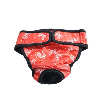 Dog Diapers for Female Dogs, 2-Pack, Cotton, Red