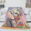 Strunt Cute Elephant Fleece Blanket, Cashmere-Feel Cozy Throw for Children and Adults, 60 x 80 in (150 x 200 cm) view 2