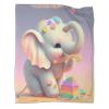 Strunt Cute Elephant Fleece Blanket, Cashmere-Feel Cozy Throw for Children and Adults, 60 x 80 in (150 x 200 cm) view 4
