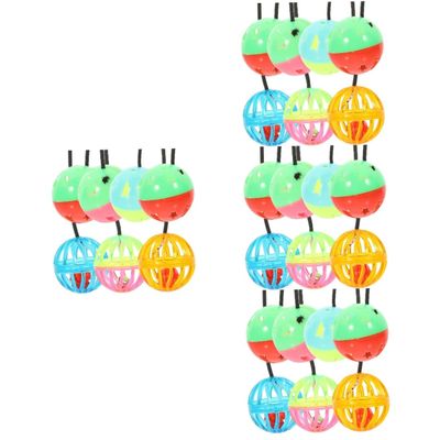 FRCOLOR 28-Piece Reptile Toy Set with Bell Balls and Suction Cups