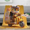 Cute Tiger 3D Cartoon Printed Blanket for Kids and Adults, Soft Warm Flannel Throw for Bed and Couch, 40 x 50 in (100 x 130 cm) view 1