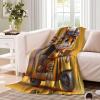 Cute Tiger 3D Cartoon Printed Blanket for Kids and Adults, Soft Warm Flannel Throw for Bed and Couch, 40 x 50 in (100 x 130 cm) view 3