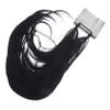 ABOOFAN 3-Piece Messy Bun Hairpiece for Synthetic Hair, Easy to Attach with Comb Clip, for Voluminous Hairstyles, Natural Black view 2