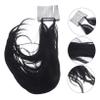 ABOOFAN 3-Piece Messy Bun Hairpiece for Synthetic Hair, Easy to Attach with Comb Clip, for Voluminous Hairstyles, Natural Black view 4