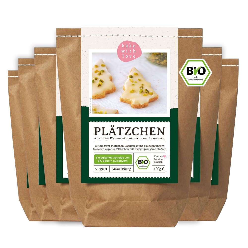 Organic Christmas Cookie Mix with Icing, Vegan, 6-Pack