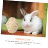 Minkissy Hamster and Parrot Chew Toy - Natural Straw Ball view 2