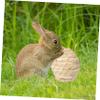 Minkissy Hamster and Parrot Chew Toy - Natural Straw Ball view 4