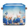 TropicalLife Foldable Storage Basket with Butterfly Flowers, 36 L view 1