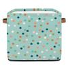 TropicalLife 36 L Foldable Fabric Storage Basket with Colorful Dots view 1