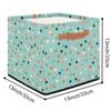 TropicalLife 36 L Foldable Fabric Storage Basket with Colorful Dots view 2