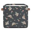 TropicalLife Koala Storage Basket with Floral Pattern, 36 L, Foldable Fabric Organizer view 1