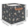 TropicalLife Koala Storage Basket with Floral Pattern, 36 L, Foldable Fabric Organizer view 2