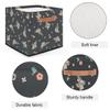 TropicalLife Koala Storage Basket with Floral Pattern, 36 L, Foldable Fabric Organizer view 3