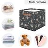 TropicalLife Koala Storage Basket with Floral Pattern, 36 L, Foldable Fabric Organizer view 4