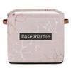 TropicalLife Marble-Pattern Storage Basket, 36 L, Foldable view 1