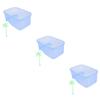 minkissy 3-Piece Plastic Reptile Feeding Boxes for Turtles, Geckos, and Small Pets view 2