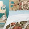 3-Piece Queen Tencel Duvet Cover Set with 2 Pillowcases, Wrinkle-Resistant Retro Skull & Red Roses view 4