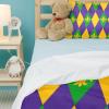 3-Piece Queen TENCEL Duvet Cover Set with 2 Pillowcases – Wrinkle-Resistant Aesthetic Carnival Design view 4