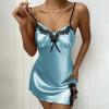 SPABOY Women's Silk Satin Lace Lingerie Dress view 4