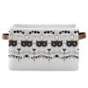 Cool Cat White Animal Storage Basket for Toys and Laundry view 1