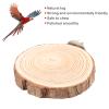 Yosoo Health Gear Wooden Bird Perch Platform with Foot-Grinding Stick, Climbing Toy for Parrots and Sparrows view 2