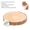 Yosoo Health Gear Wooden Bird Perch Platform with Foot-Grinding Stick, Climbing Toy for Parrots and Sparrows view 3