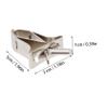 5 Stainless Steel Food Clips for Bird Cages, Silver view 2