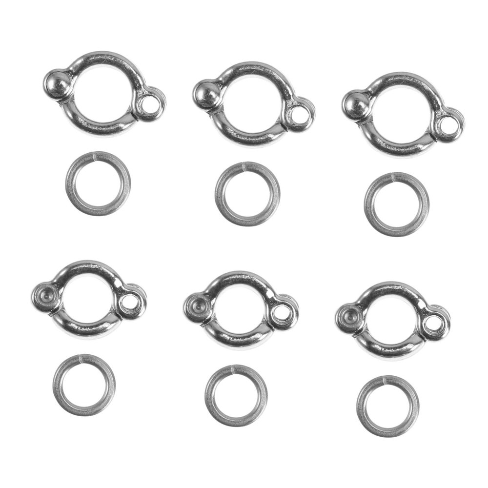 minkissy 6-Piece Open Leg Rings for Parrots and Birds