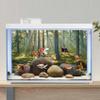MIRRORANG 120 x 46 cm Forest Terrarium Background, Tropical Aquarium Background with Sunny Green Giant Tree Reptile Habitat Scene, Durable Vinyl view 4