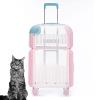 GAMAK Transparent, Breathable Double Pet Carrier with Wheels view 1