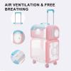 GAMAK Transparent, Breathable Double Pet Carrier with Wheels view 4