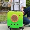 GAMAK Plastic Pet Carrier with Telescopic Handle and Wheels, 42 × 24 × 38 cm, Blue view 4