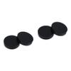 POPETPOP 4-Piece Round Refillable Cosmetic Containers with Mirrors, Black view 1