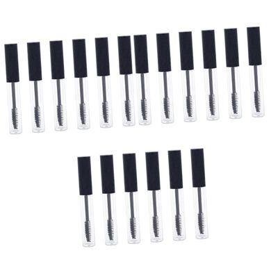 FOMIYES 18-Piece Empty Mascara Tubes with Brushes, Clear and Portable