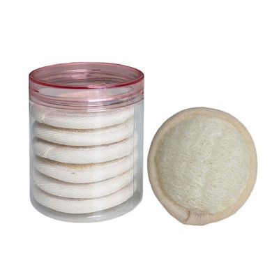 10 White Loofah Facial Cleansing Pads for Gentle Cleansing