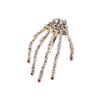 FRCOLOR Unique Skeleton Hair Clip for Women and Girls, Red, Stylish and Fashionable view 1