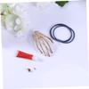 FRCOLOR Unique Skeleton Hair Clip for Women and Girls, Red, Stylish and Fashionable view 2