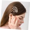 FRCOLOR Unique Skeleton Hair Clip for Women and Girls, Red, Stylish and Fashionable view 3