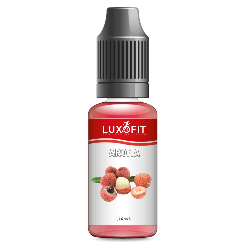 Luxofit Lychee Flavoring, Liquid Flavoring for Food and Beverages, Made in Germany, Vegetarian and Vegan, GMO-Free (1 L)