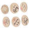 Kisangel 6 Round Birth Announcement Milestone Cards, 10 cm, for Newborns and Baby Showers view 1