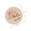 Kisangel 6 Round Birth Announcement Milestone Cards, 10 cm, for Newborns and Baby Showers view 2