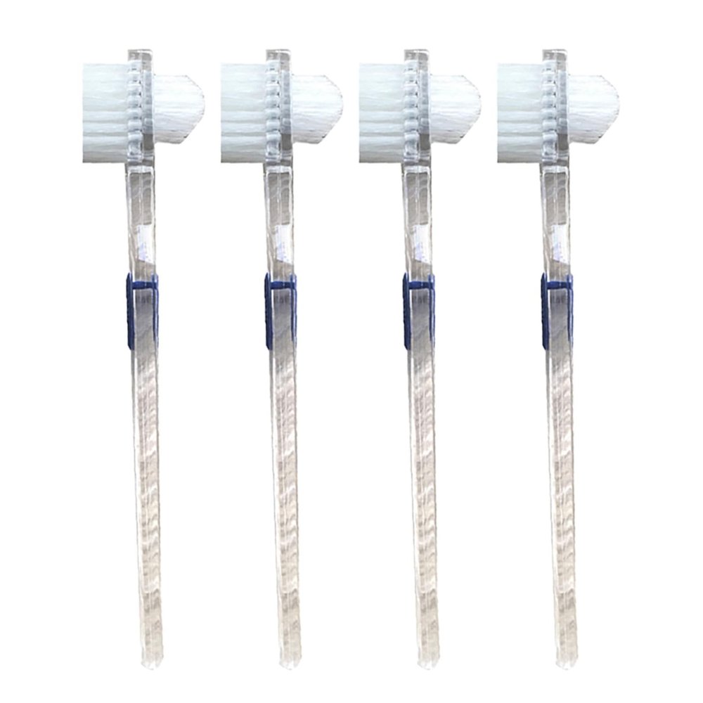Double-Sided Denture Cleaning Brushes, PP and Nylon, 2-Pack