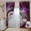 GOKSEL Blackout Curtains, 2 Panels, 55 x 96 in, Large Tree Animals view 3