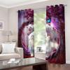GOKSEL Blackout Curtains, 2 Panels, 55 x 96 in, Large Tree Animals view 4