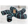 minkissy Foldable S-Shaped Cat Tunnel with 5 Openings, Polyester Interactive Indoor Toy view 2