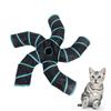 minkissy Foldable S-Shaped Cat Tunnel with 5 Openings, Polyester Interactive Indoor Toy view 4