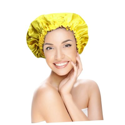 FRCOLOR Satin Sleep Cap with Adjustable Elastic Band for Women
